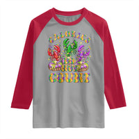 Funny Mardi Gras Raglan Shirt King Cake Calories Don’t Count