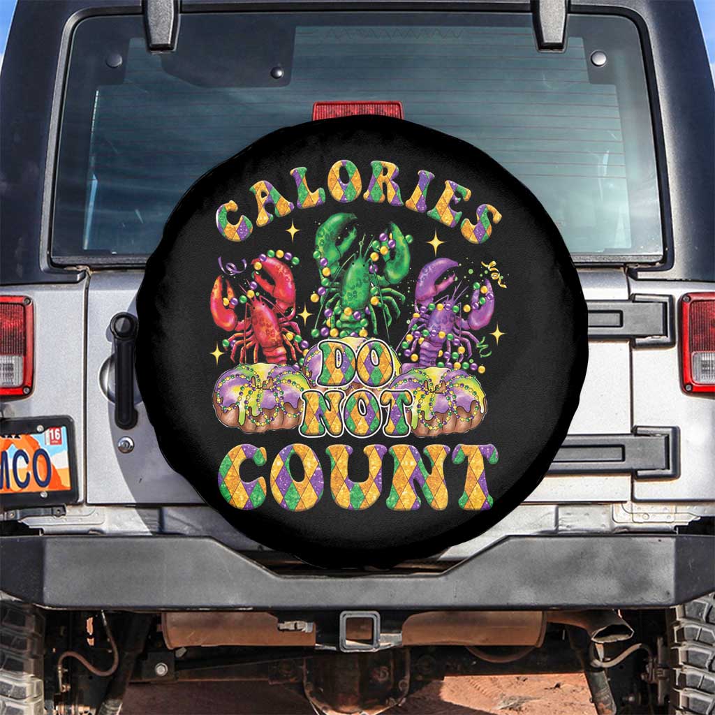Funny Mardi Gras Spare Tire Cover King Cake Calories Don’t Count