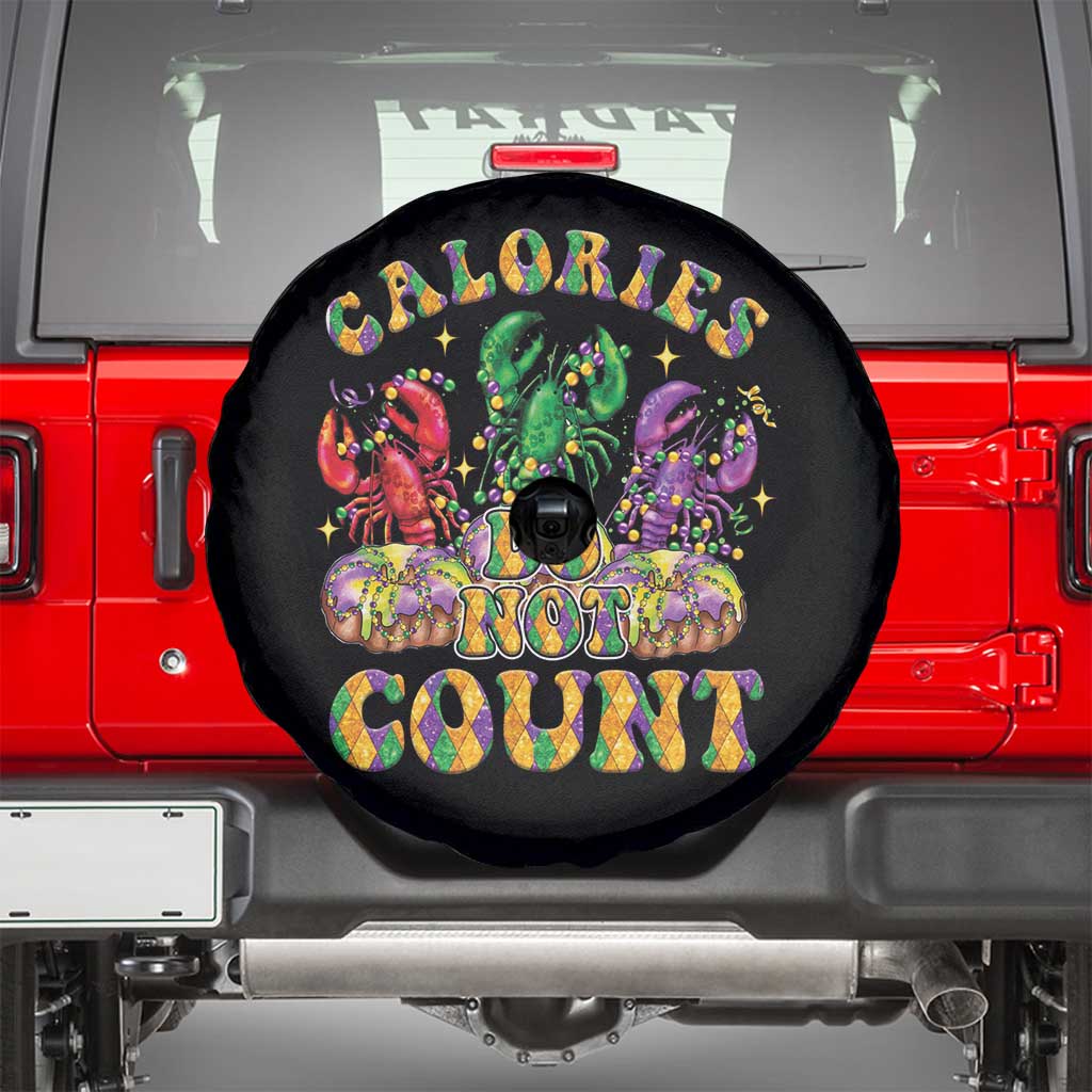 Funny Mardi Gras Spare Tire Cover King Cake Calories Don’t Count