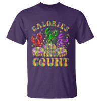 Funny Mardi Gras T Shirt King Cake Calories Dont Count - Wonder Print Shop