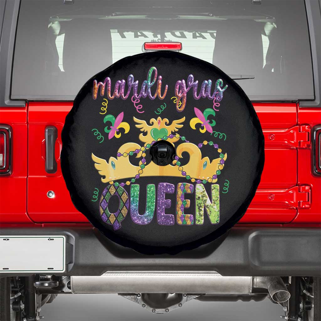 Mardi Gras Queen Carnival New Orleans Spare Tire Cover