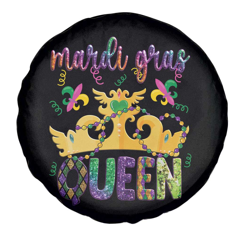 Mardi Gras Queen Carnival New Orleans Spare Tire Cover