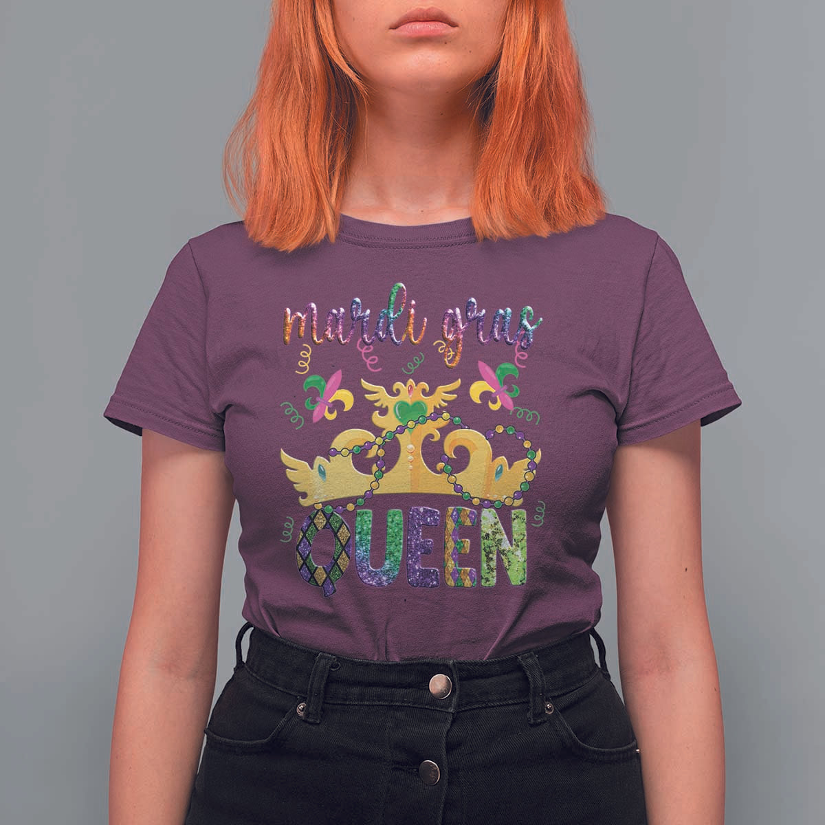 Mardi Gras Queen Carnival New Orleans T Shirt For Women - Wonder Print Shop