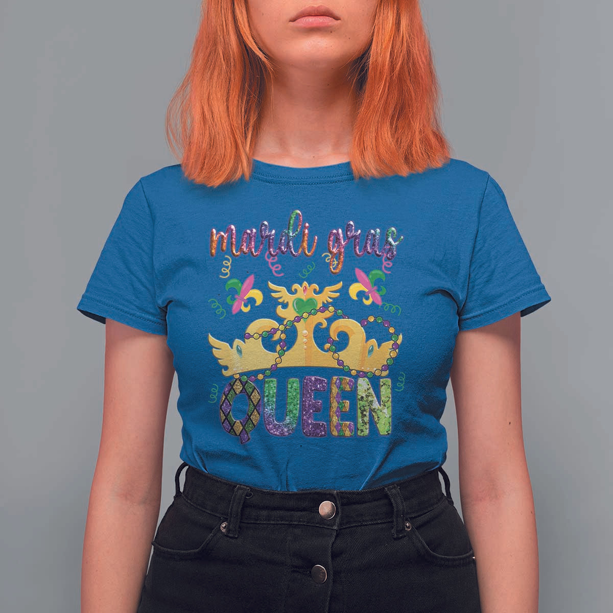 Mardi Gras Queen Carnival New Orleans T Shirt For Women - Wonder Print Shop