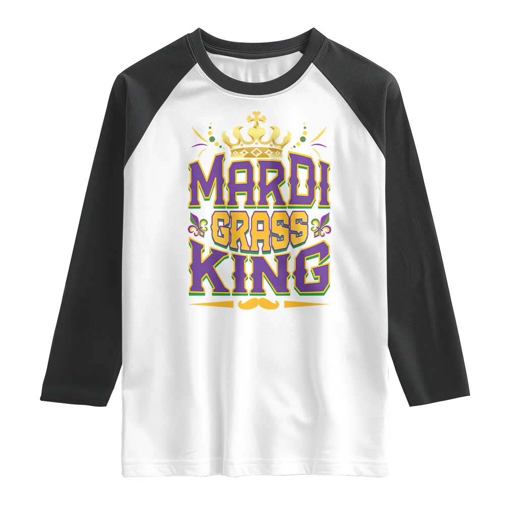 Mardi Gras King Raglan Shirt Parade Party Fat Tuesday New Orleans