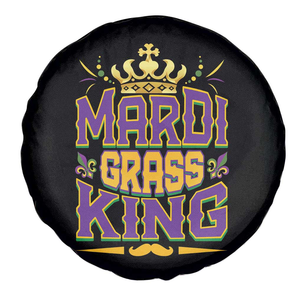 Mardi Gras King Spare Tire Cover Parade Party Fat Tuesday New Orleans