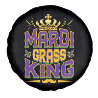 Mardi Gras King Spare Tire Cover Parade Party Fat Tuesday New Orleans