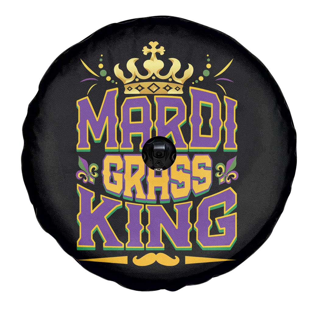 Mardi Gras King Spare Tire Cover Parade Party Fat Tuesday New Orleans