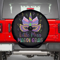 Mardi Gras Spare Tire Cover Little Miss Unicorn Cute Girl Women