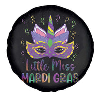 Mardi Gras Spare Tire Cover Little Miss Unicorn Cute Girl Women