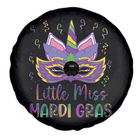 Mardi Gras Spare Tire Cover Little Miss Unicorn Cute Girl Women