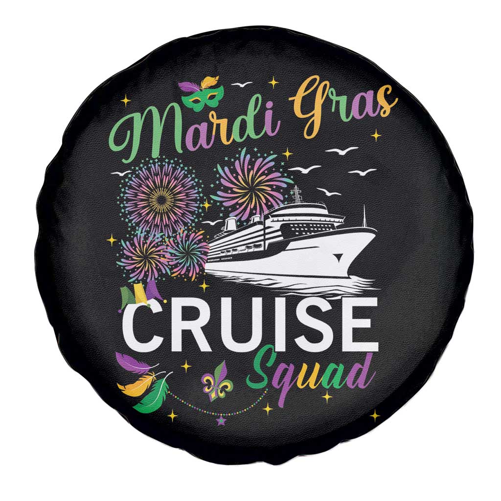 Mardi Gras Spare Tire Cover Cruise Squad Matching Group Family Vacation