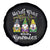 Mardi Gras With My Gnomies Funny Gnomes Squad Spare Tire Cover