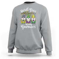 Mardi Gras With My Gnomies Funny Gnomes Squad Sweatshirt - Wonder Print Shop