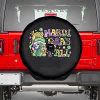 Happy Mardi Gras Y'all Cute Gnome Fat Tuesday Spare Tire Cover