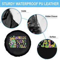 Happy Mardi Gras Y'all Cute Gnome Fat Tuesday Spare Tire Cover