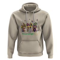 Mardi Gras Hoodie Jester Gnomes Nurse RN ICU NICU ER Scrub - Wonder Print Shop
