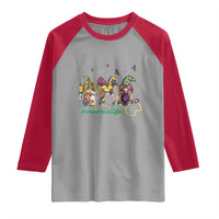 Mardi Gras Raglan Shirt Jester Gnomes Nurse RN ICU NICU ER Scrub