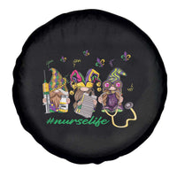 Mardi Gras Spare Tire Cover Jester Gnomes Nurse RN ICU NICU ER Scrub