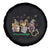 Mardi Gras Spare Tire Cover Jester Gnomes Nurse RN ICU NICU ER Scrub