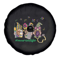 Mardi Gras Spare Tire Cover Jester Gnomes Nurse RN ICU NICU ER Scrub