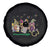 Mardi Gras Spare Tire Cover Jester Gnomes Nurse RN ICU NICU ER Scrub