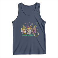 Mardi Gras Tank Top Jester Gnomes Nurse RN ICU NICU ER Scrub