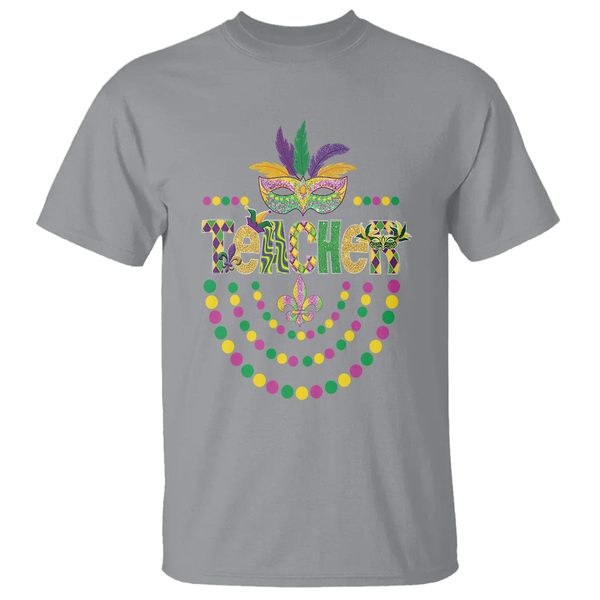 Mardi Gras Teacher Fat Tuesday New Orleans T Shirt - Wonder Print Shop