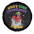 Mardi Gras Spare Tire Cover Who's Your Crawdaddy Funny Crawfish Jester Beads