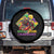 Funny Mardi Gras Spare Tire Cover Who's Your Crawdaddy Crawfish Jester Beads
