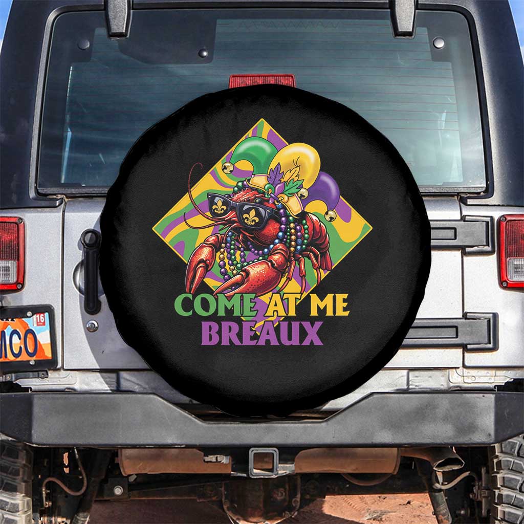 Funny Mardi Gras Spare Tire Cover Come At Me Breaux Crawfish Beads
