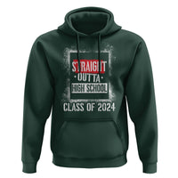 Graduation Hoodie Straight Outta High School 2024 - Wonder Print Shop