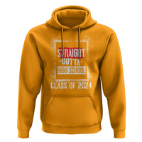 Graduation Hoodie Straight Outta High School 2024 - Wonder Print Shop
