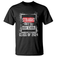 Graduation T Shirt Straight Outta High School 2024 - Wonder Print Shop