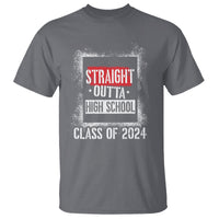 Graduation T Shirt Straight Outta High School 2024 - Wonder Print Shop