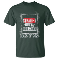 Graduation T Shirt Straight Outta High School 2024 - Wonder Print Shop