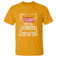 Graduation T Shirt Straight Outta High School 2024 - Wonder Print Shop