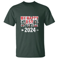 Graduation T Shirt My Happy Class Is Outta Here 2024 - Wonder Print Shop