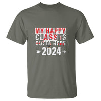 Graduation T Shirt My Happy Class Is Outta Here 2024 - Wonder Print Shop