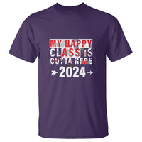 Graduation T Shirt My Happy Class Is Outta Here 2024 - Wonder Print Shop