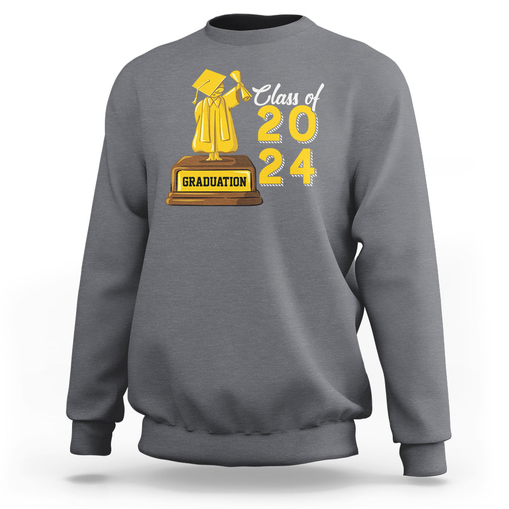 Graduation Sweatshirt Done Class Of 2024 Bachelors Degree - Wonder Print Shop