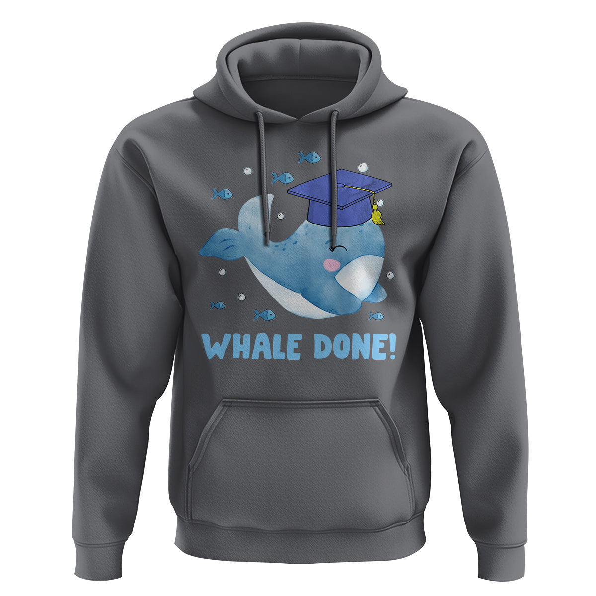 Graduation Hoodie Whale Done Congratulation Graduated Graduating - Wonder Print Shop