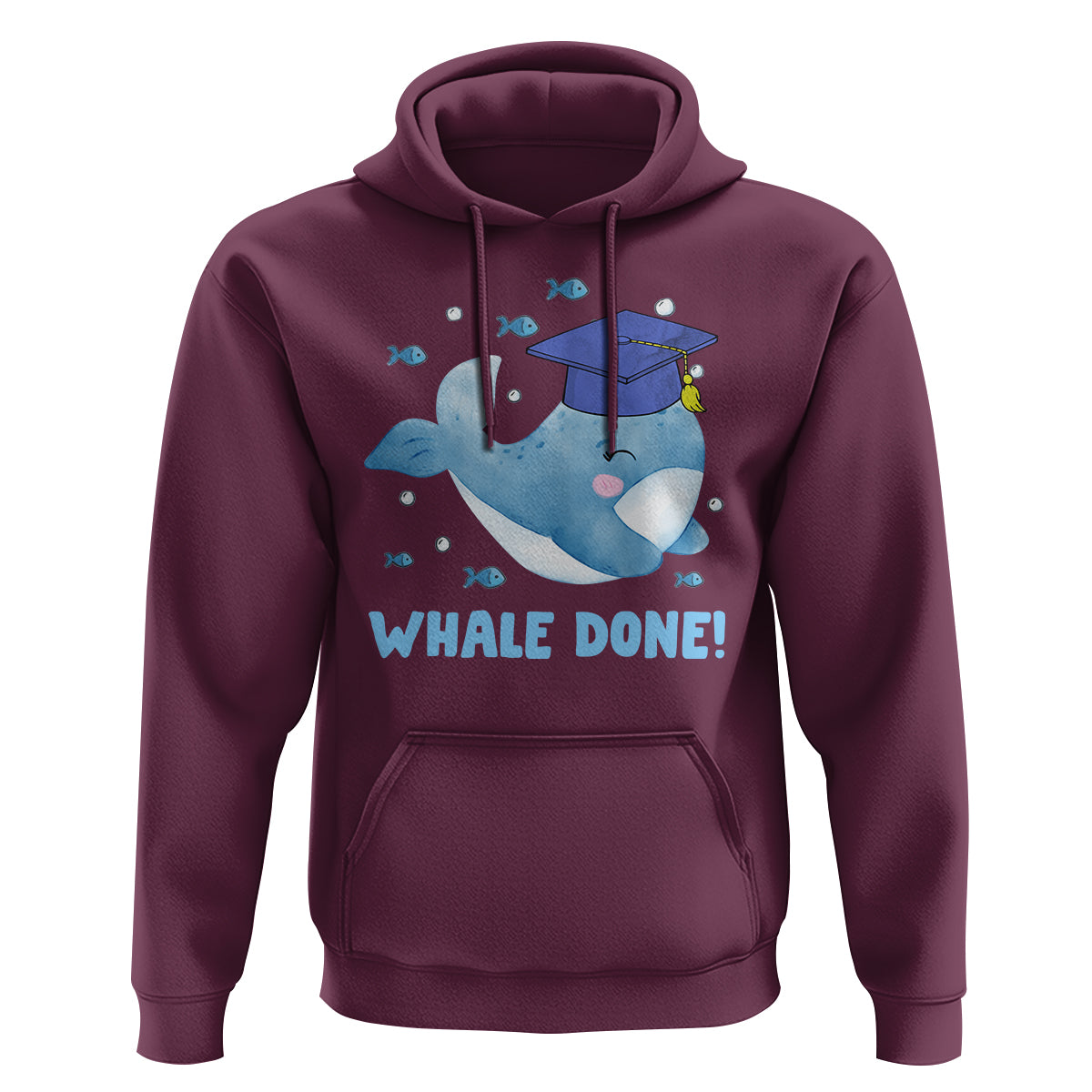 Graduation Hoodie Whale Done Congratulation Graduated Graduating - Wonder Print Shop