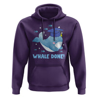 Graduation Hoodie Whale Done Congratulation Graduated Graduating - Wonder Print Shop