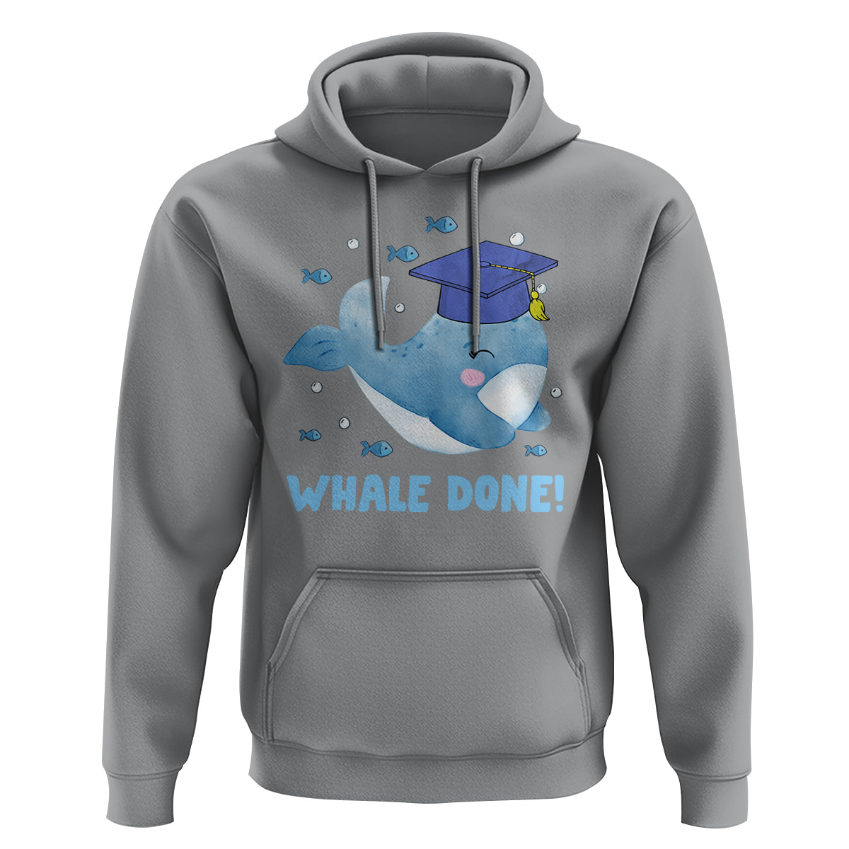 Graduation Hoodie Whale Done Congratulation Graduated Graduating - Wonder Print Shop