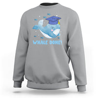 Graduation Sweatshirt Whale Done Congratulation Graduated Graduating - Wonder Print Shop