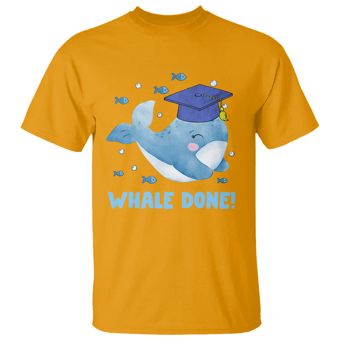 Graduation T Shirt Whale Done Congratulation Graduated Graduating - Wonder Print Shop