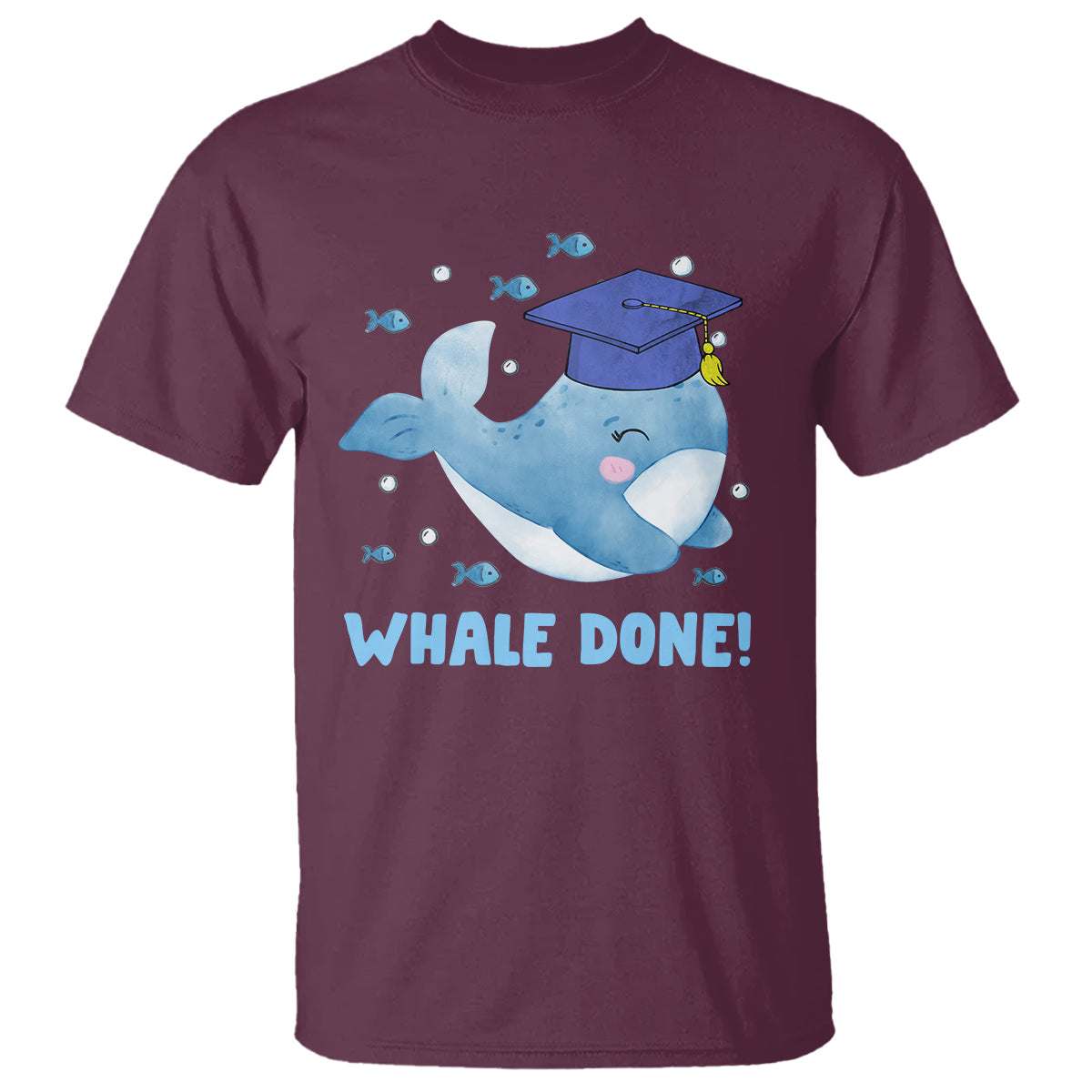 Graduation T Shirt Whale Done Congratulation Graduated Graduating - Wonder Print Shop