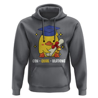Graduation Hoodie Con-quack-ulations Congratulation Graduated Duck - Wonder Print Shop