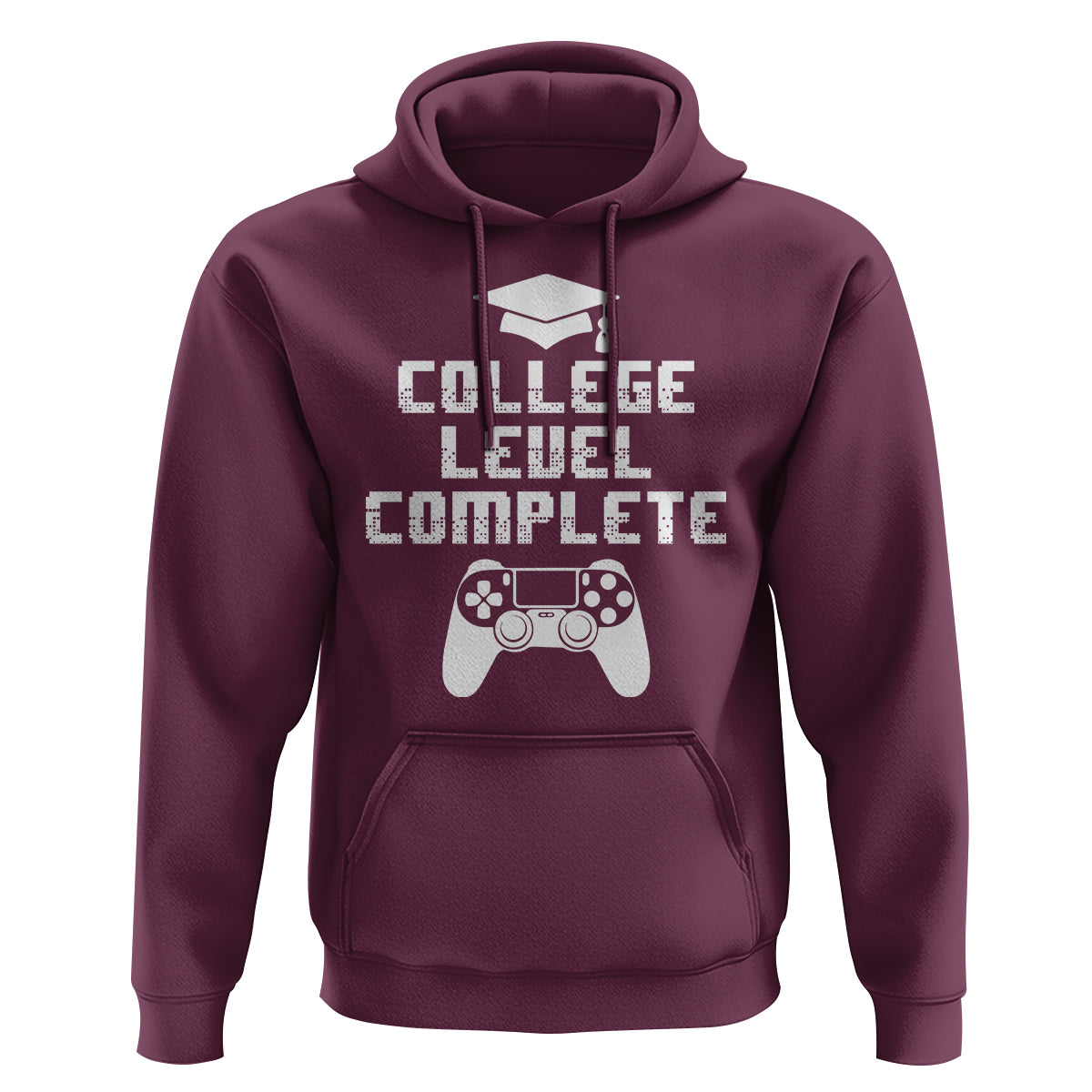 Graduation Gamer Hoodie College Level Complete Video Game Player Lover - Wonder Print Shop